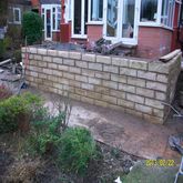 Raised Patio Flag Paving 1
